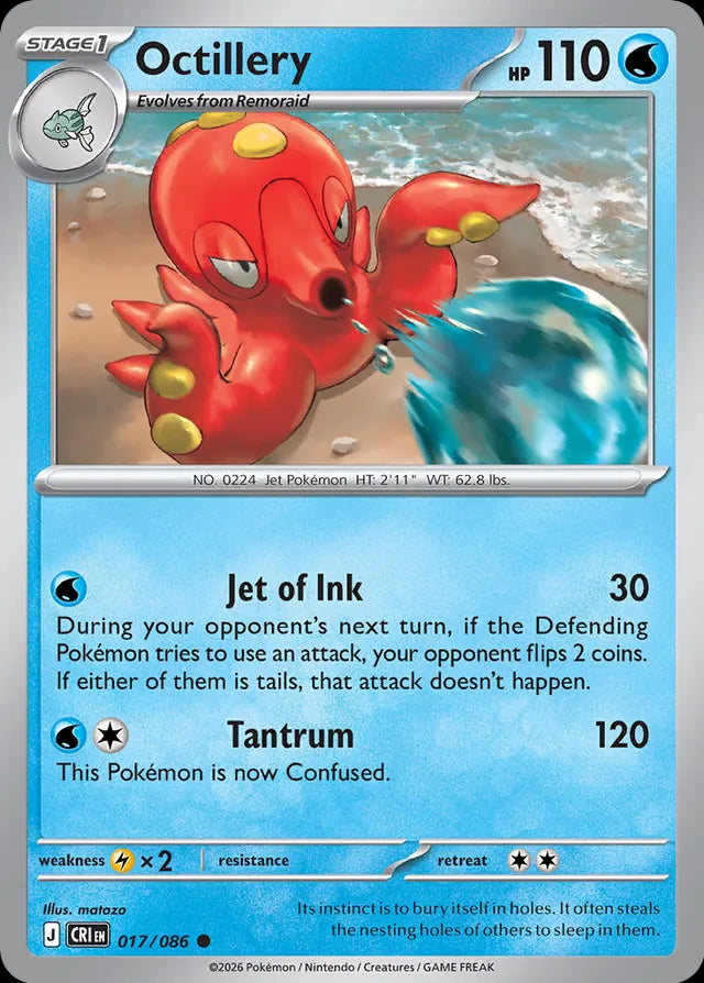 Chaos Rising Octillery #017/86